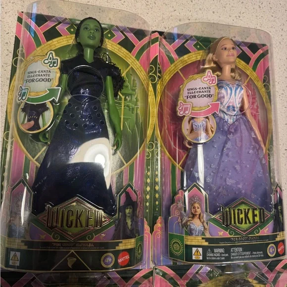 Wicked: for Good Dolls: Dorothy, The Wizard, & Singing For Good Elphaba/Glinda